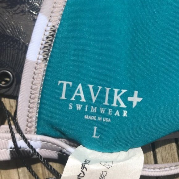 Black Blossom/Floral Print Tavik Jett Triangle Bikini Top - Picture 8 of 12